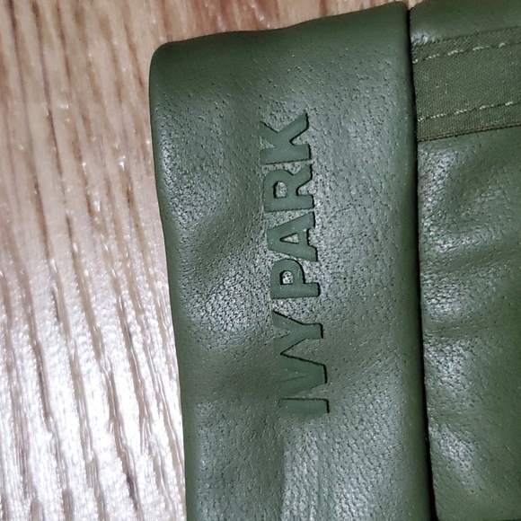 Adidas x ivy park NWT vegan faux leather wild pine green midi skirt - Picture 11 of 16